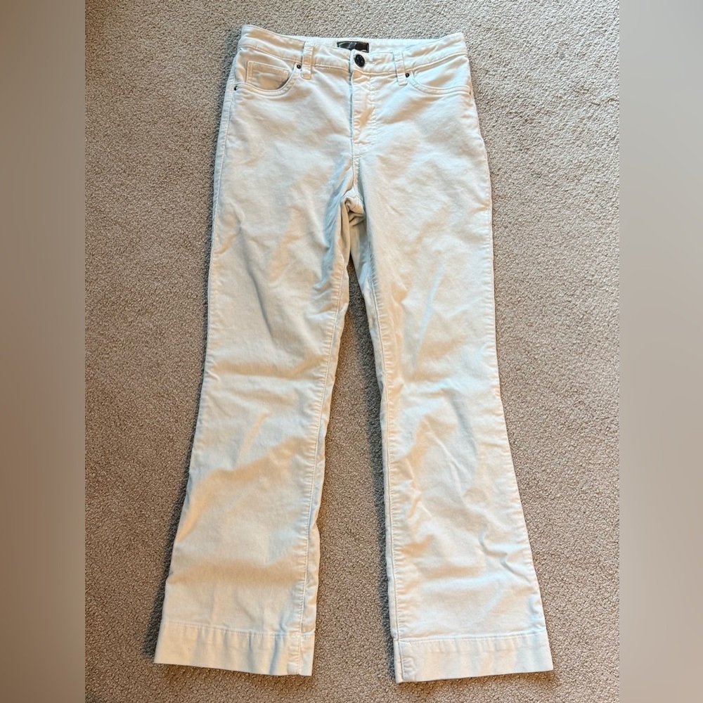 KUT from the Kloth Off White Ankle Corduroys